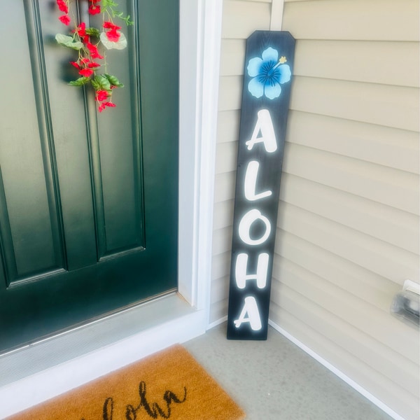 Welcome Sign for Front Porch With 3d Laser Cut Letters | Rustic ...