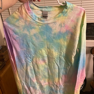 Rainbow Pastel Tie Dye Sweatshirt Crewneck Pullover - Etsy