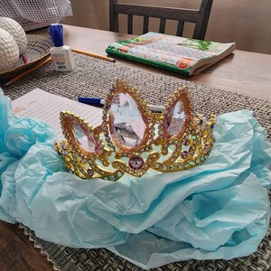 ラプンツェル ティアラ プリンセス コスプレ ゴールド ラベンダー