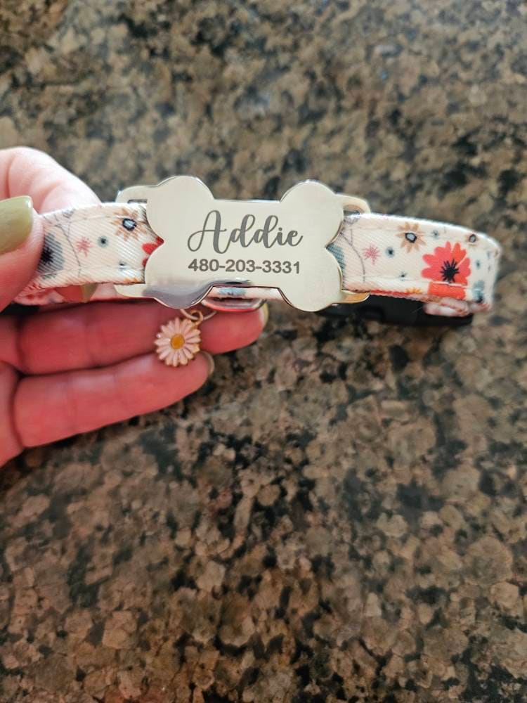 Silent dog tag personalized,Slide on dog tag,Dog Tags For Dogs,Custom Dog Name Tag,Engraved Pet ID Tag,Dog Tag Collar,Cat Tag,Puppy Tag