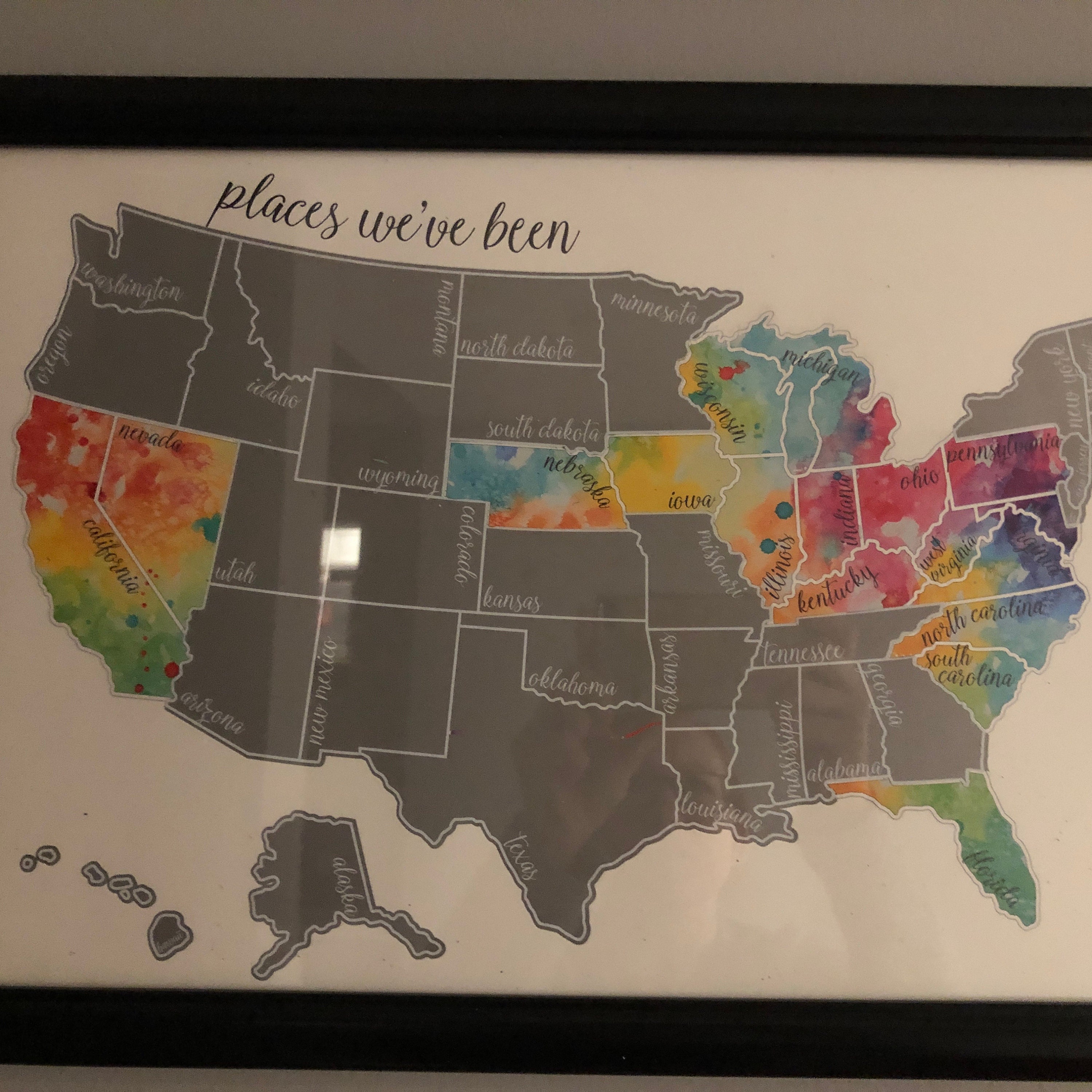 USA Scratch Off Map - Business Gift for Clients - Gift for Travel Lovers - House Warming Gift - Retirement Gift - Corporate Gift Ideas