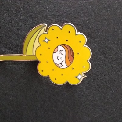 Flower Enamel Pin Flower Pin Cute Flower Pin Flower Lapel Pin Kawaii ...