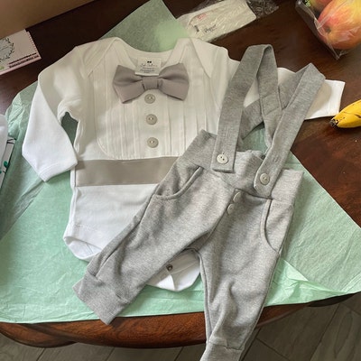 Baby Boy Tuxedo Baby Blessing Outfit Boy Christening Outfits - Etsy