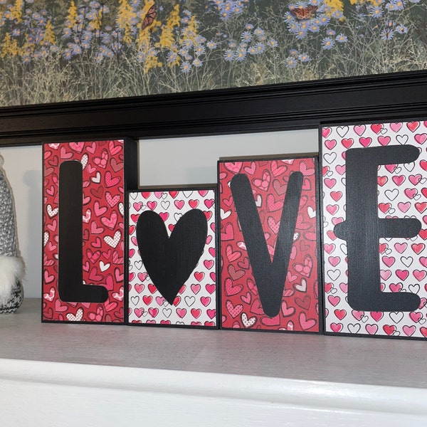 Reversible Spring/summer Wood Blocks, Hello Spring Two Sided Decor, Two ...