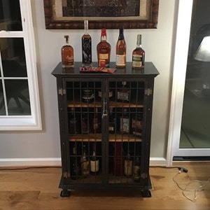 Liquor display cabinet with lock deals