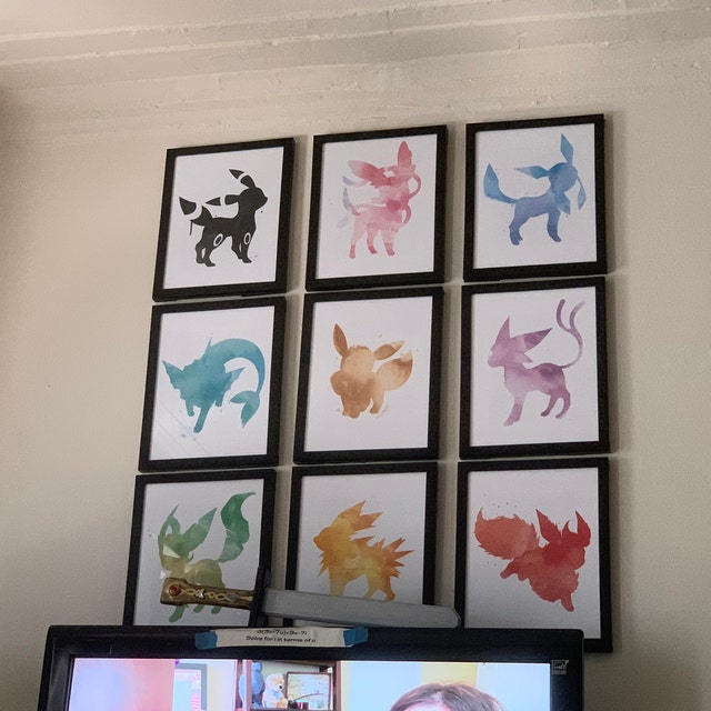 Eevee Evolutions Prints Small Prints 8 1/2 x 5 1/4 Big -  Portugal