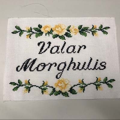 Valar Morghulis Cross Stitch Pattern - Etsy