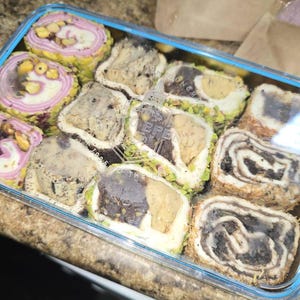 Turkish Delight Mixed, Creamy Mixed Delight , Delight with Hazelnut , Lokum ,Turkish Delight, Assorted Delight, Pistachio Delight