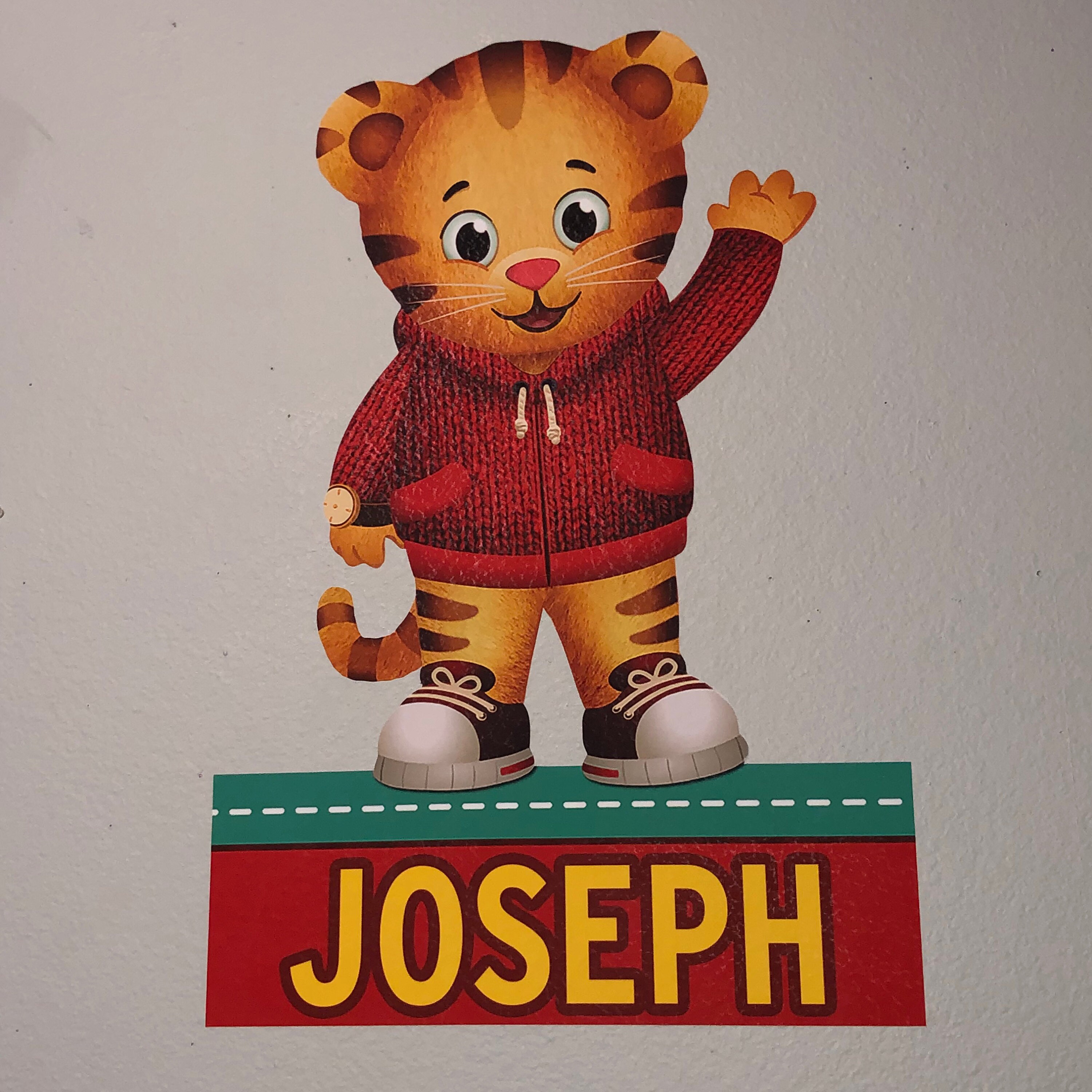 Daniel Tiger Decal Bedroom Wall Murals Daniel Tiger Wall Etsy