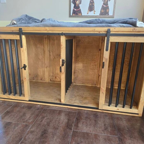 Photo inspiration: Gallery Detail: Wooden Handmade Dog Crates With Drawers Or Storage