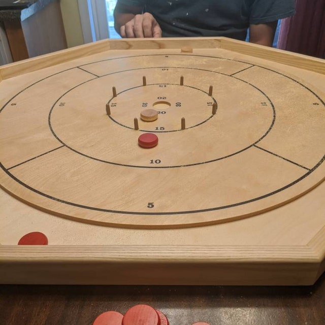Traditional Octagon Crokinole Board Game Set Barbados | Ubuy