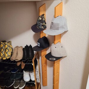 Mini Woodstock Hat Rack for Baseball Caps Single Vertical | Etsy