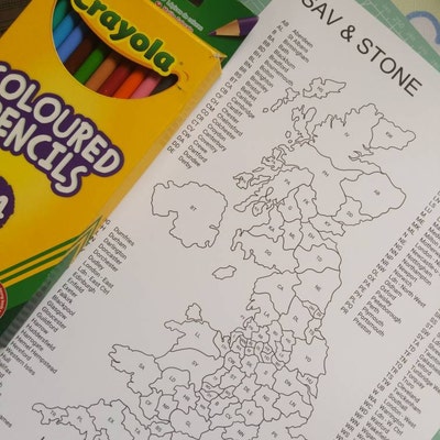 UK Postcode Sales Map, Business Sales Map, Colour in Maps, Etsy Sales ...