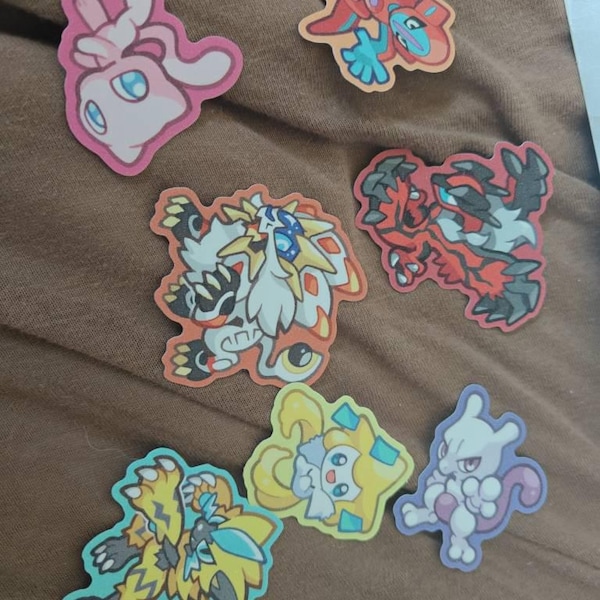Sticker Legendary Legendary Pokémon Glitter Stickers - Etsy