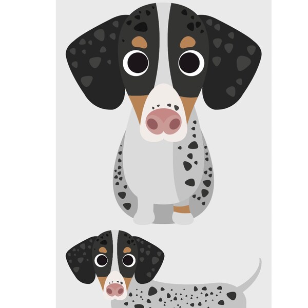 Dachshund Dogs Part 2 Digital Clip Art for Personal and Commercial Use ...