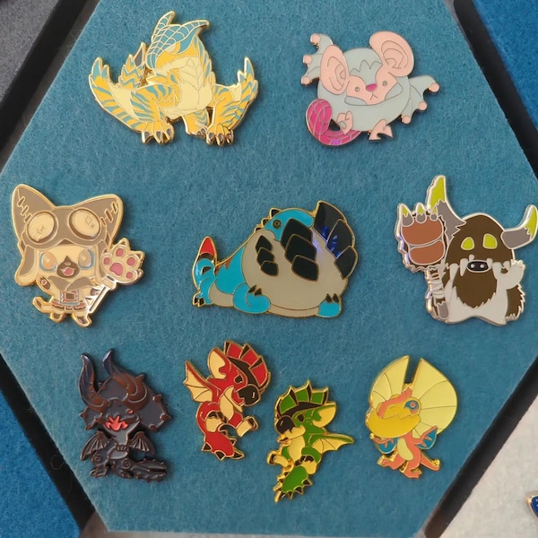 Monster Hunter World - MHW Iceborne - Hard Enamel Pin - Etsy