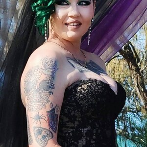 Black, Purple, Pink and Blue Crown Tiara. Metal Lace