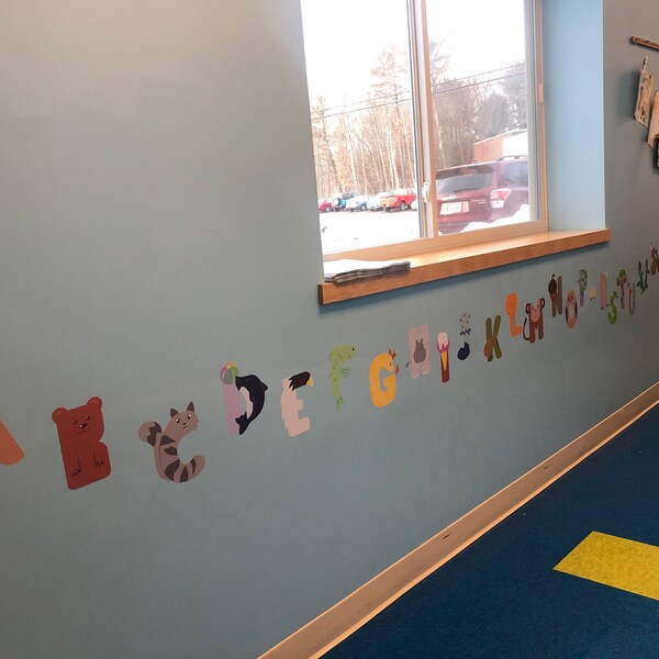 Animal Alphabet Fabric Wall Decals: Educational ABC Nursery Decor - Etsy