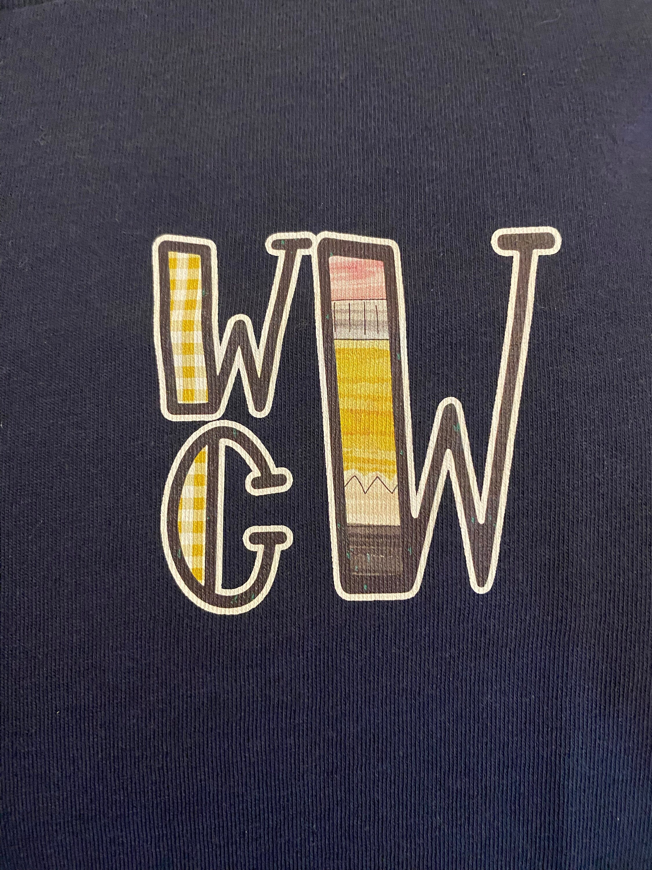 Boys back to school shirt, monogram school shirt, first day of school shirt, boys monogram preK shirt, pencil monogram