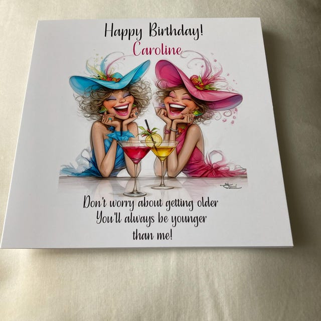 Personalised Sister & Auntie Birthday Card | Handmade Sister In Law Birthday Card | Custom Message Card - Foto 4