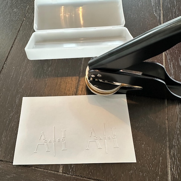 Custom Wedding Embosser Stamp, Initials Embosser, Custom Embossers ...