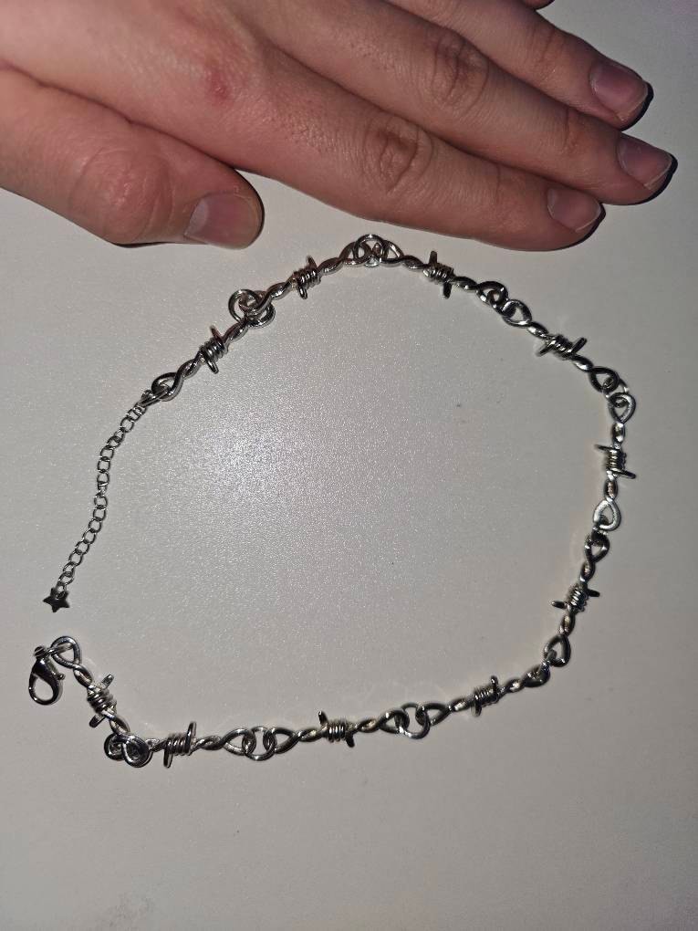 Barbed Wire Chunky Retro 90s Inspired Streetwear Necklace