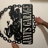Personalized Memorial Black Metal Sign - Memorial Gift Idea For Family Member