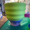Small Lime Wavy Planter main image 1