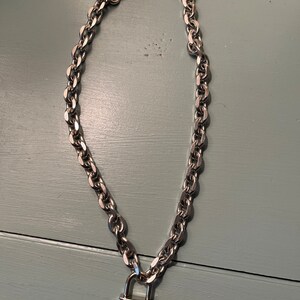 Oversized Padlock Necklace Solid Stainless Steel Chain Oversized Padlock Necklace Solid Stainless Steel Chain