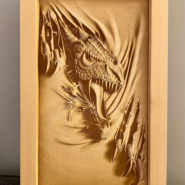 Digital Design File - Dragon - Glowforge - Laser Ready - Engrave - SVG ...
