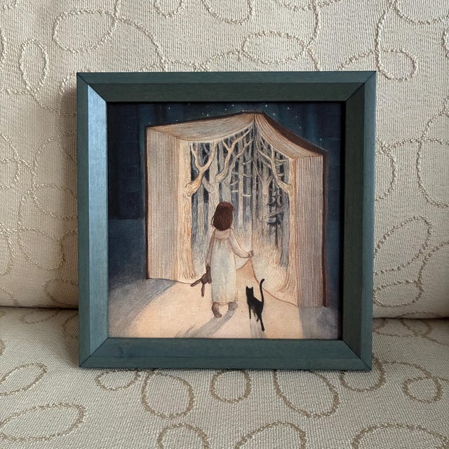 Mid-century Modern Picture Frames Stained Wood Neutral Organic