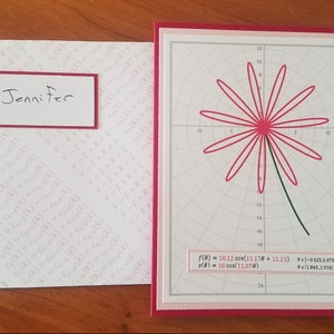 Thank You Math themed thank you card Geek thank you card | Etsy