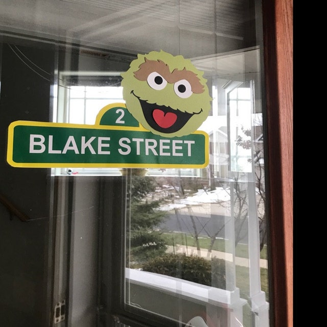 Editable/Printable Sesame Street Sign PDF KDEDF0003 | Etsy