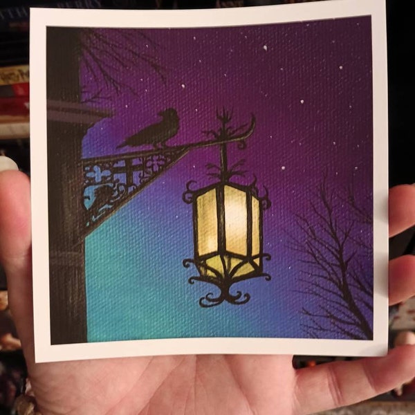 Starry Night Sky Print Acrylic Painting Art Print Etsy