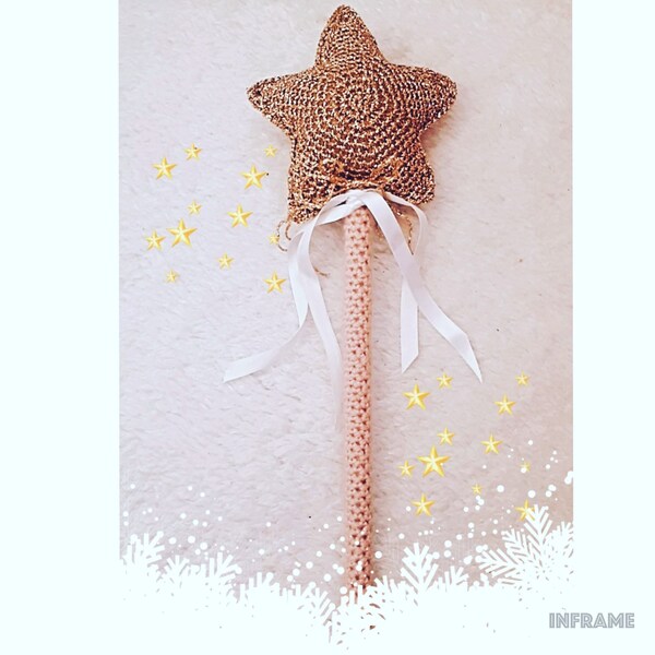 Wand Pattern CROCHET PATTERN, Crochet Fairy Wand Pattern, Amigurumi Fairy Wand ...