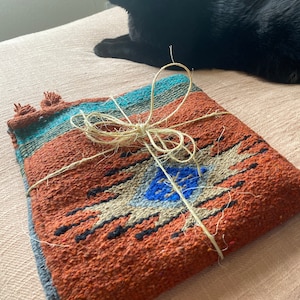 Green and Gold Aztec Rug Tribal Rug Southwestern Throw Rug | Etsy