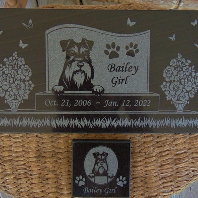 Personalized Cat Memorial – Granite Stone Pet Grave Marker – 6x12 – Maiden Design – Made In USA
