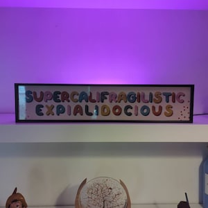 Supercalifragilistic Expialidocious Framed Metal Print Fun Metal Sign ...