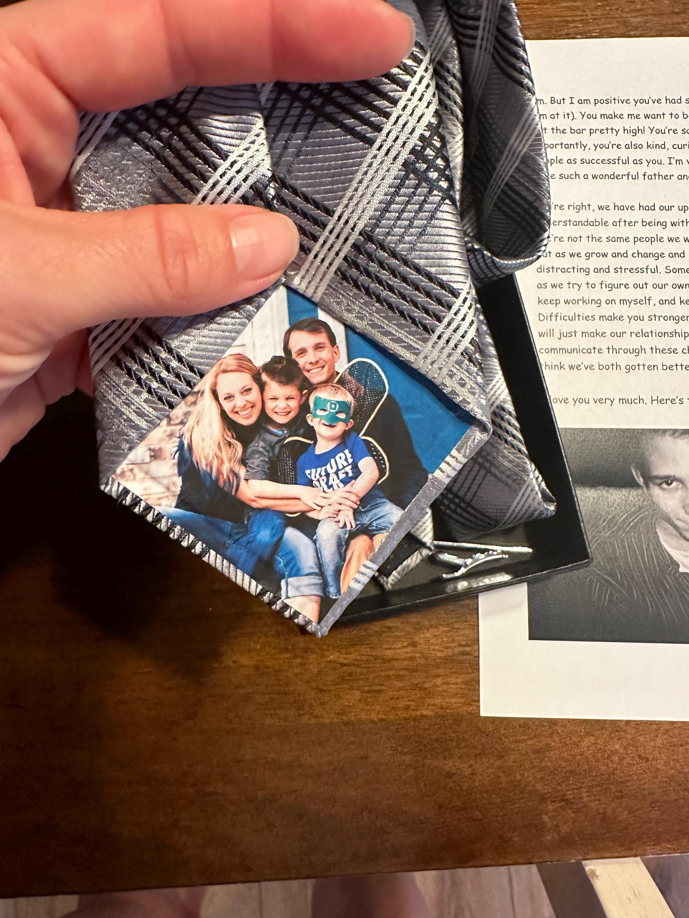 Personalized Photo Silk Tie for Him