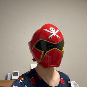Power Rangers Super Megaforce / Gokai Red Red Helmet - Etsy Denmark