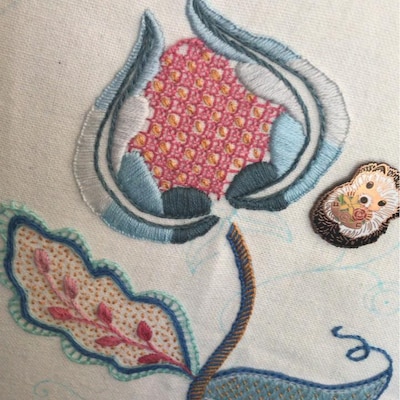 Crewel Embroidery Kit PURPLE GRACE - Etsy