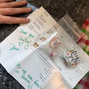 Caroline added a photo of their purchase