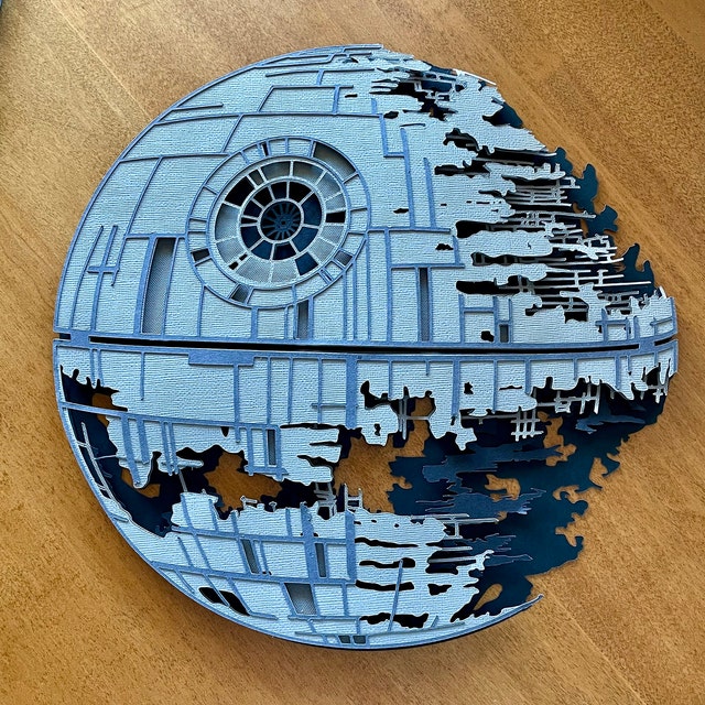 Death Star 5 Layers 2.5d Dxf, Svg, Ai, Cdr Laser Cut File - Etsy Death Star 5 Layers 2.5d Dxf, Svg, Ai, Cdr Laser Cut File - Etsy
