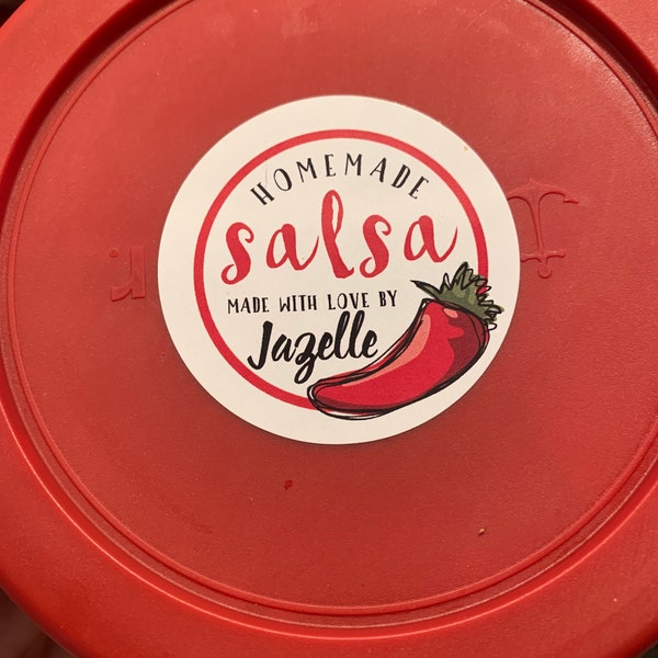 Personalized Salsa Jar Labels: Homemade Canning Stickers - Etsy