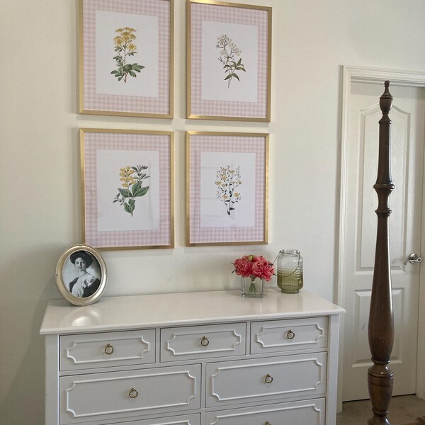 Wildflower Nursery Print Set, Girls Room Decor, Floral Nursery Wall ...