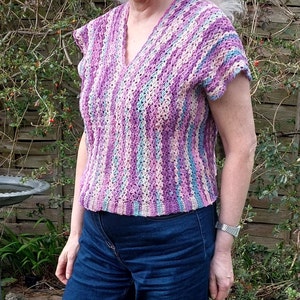 Crochet Pattern-amanda Crochet Top Pattern-women Crochet Pattern-crop ...