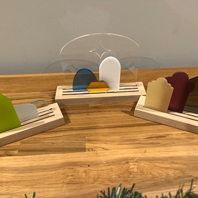 Modern Minimalist Christmas Nativity Set. Nativity Scene. Nativity