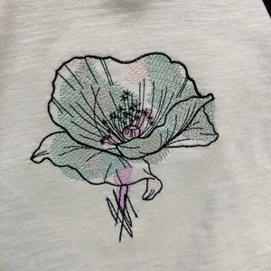 Poppy Machine Embroidery Designs, Poppy Embroidery, Flowers Design ...