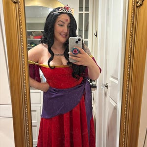 Esmeralda Cosplay Adult Red Dress - Etsy