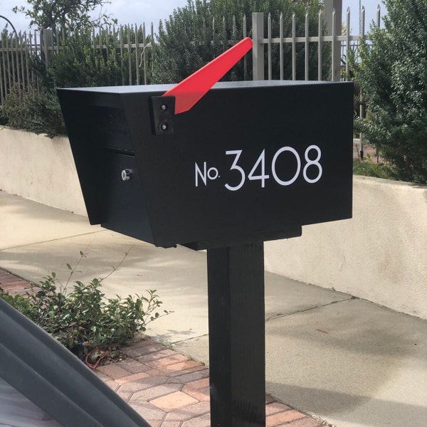 House Number Decal, Street Address # Sticker for Home, Apartment Door ...